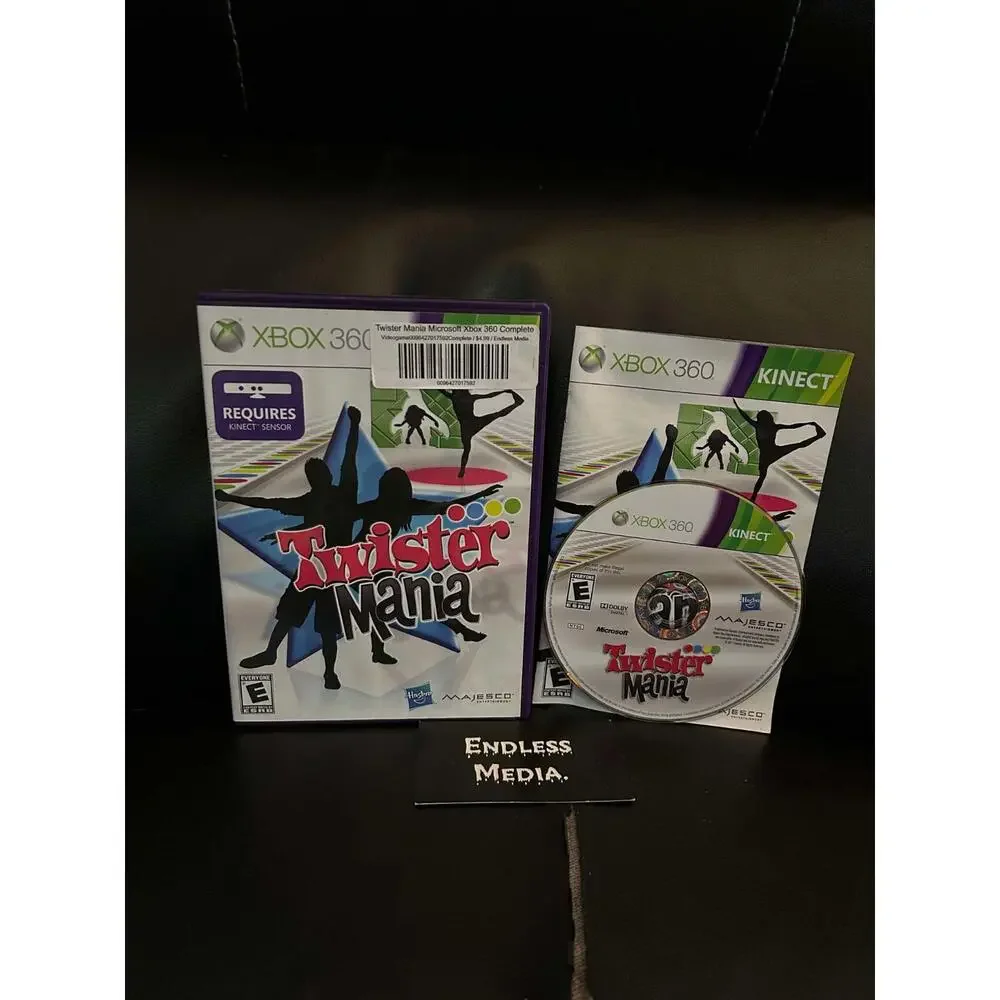 Twister Mania Microsoft Xbox 360 CIB Video Game